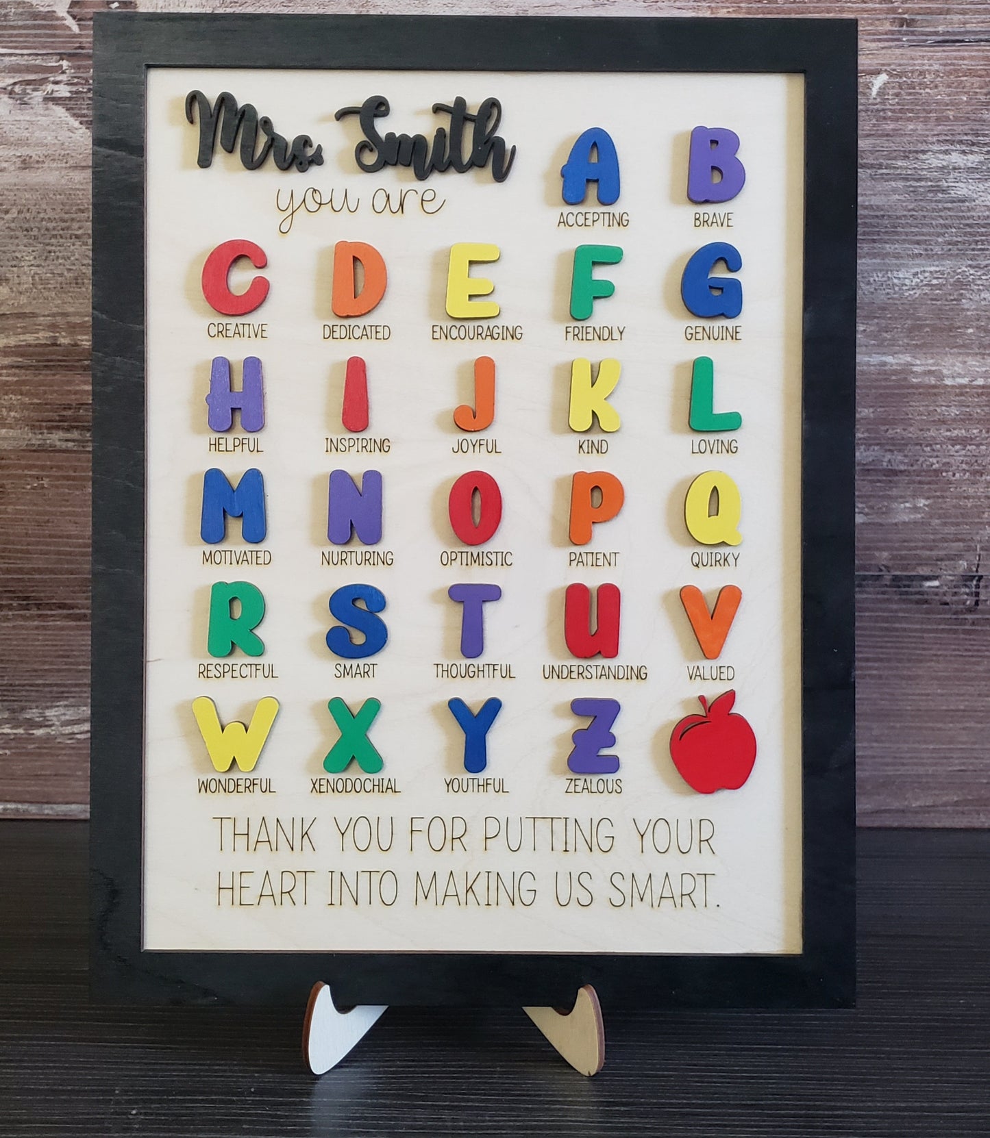 Teacher ABC Sign Personalized