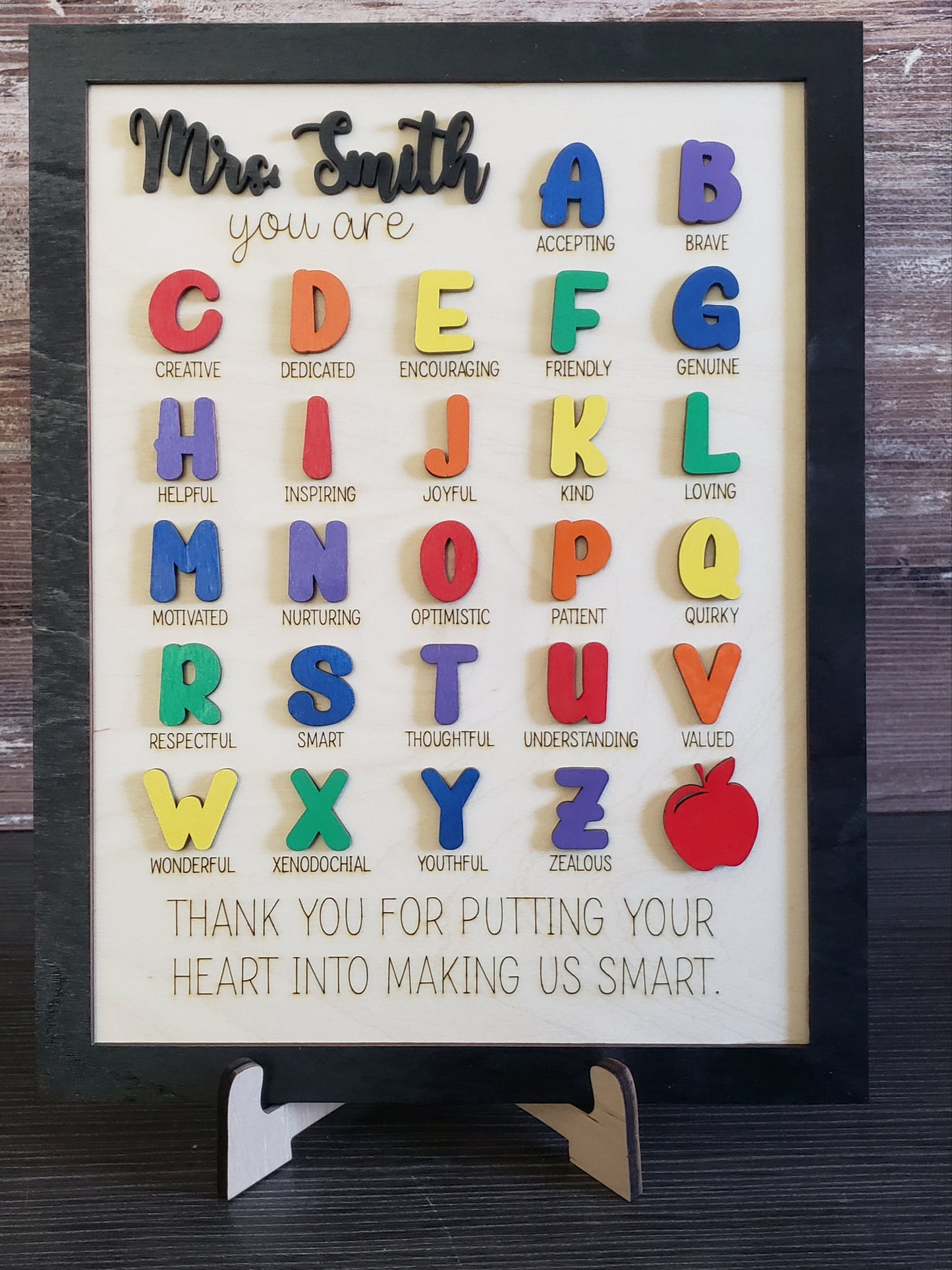 Teacher ABC Sign Personalized