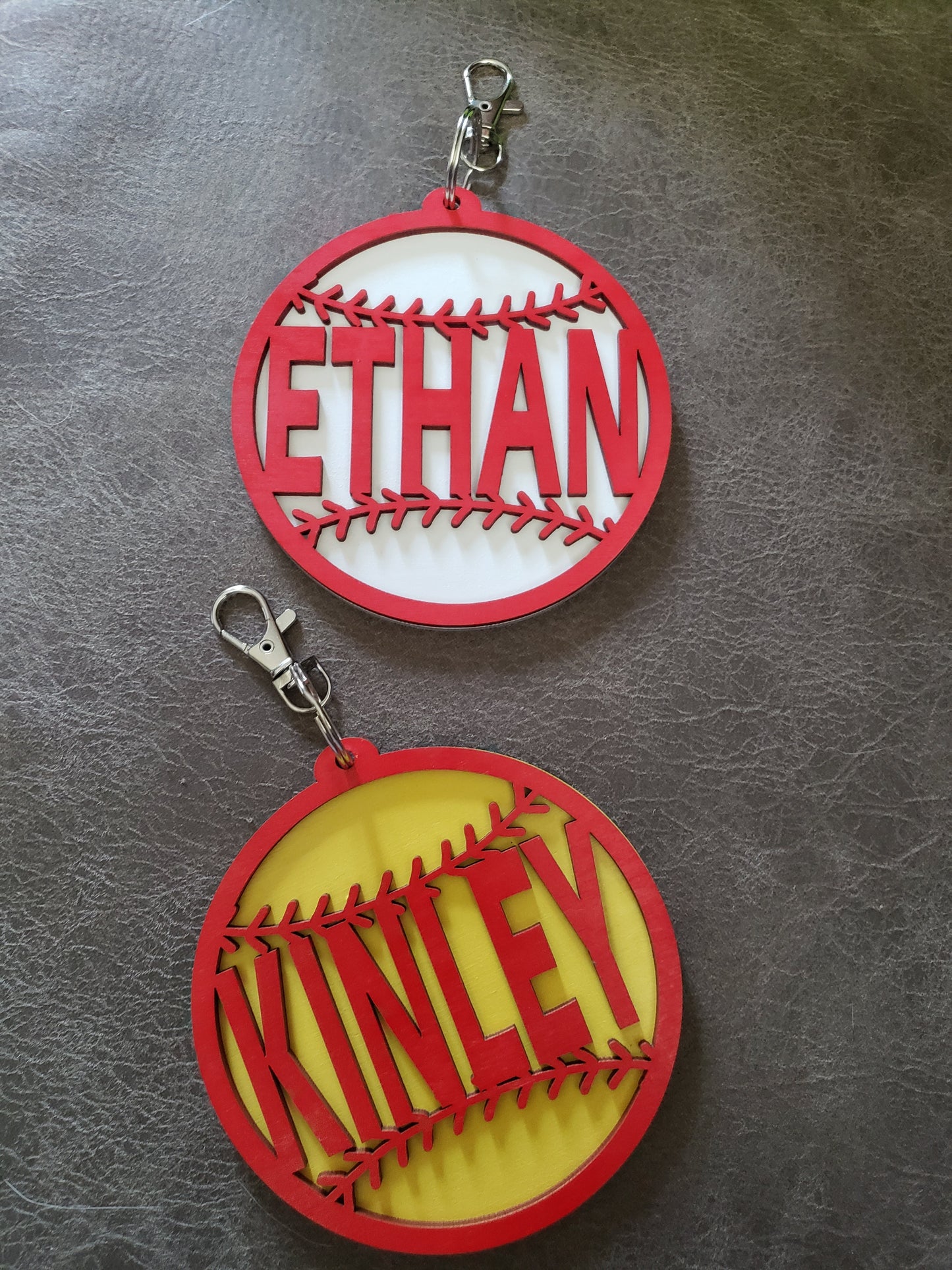 Baseball Softball Soccer Volleyball Basketball Tennis Cheer Football Track Bag Tags or magnet Personalized