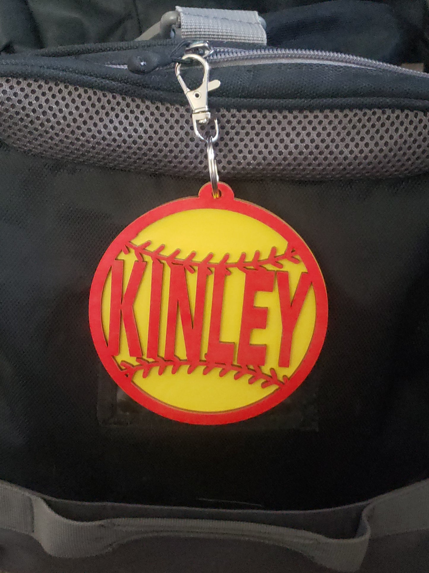 Baseball Softball Soccer Volleyball Basketball Tennis Cheer Football Track Bag Tags or magnet Personalized