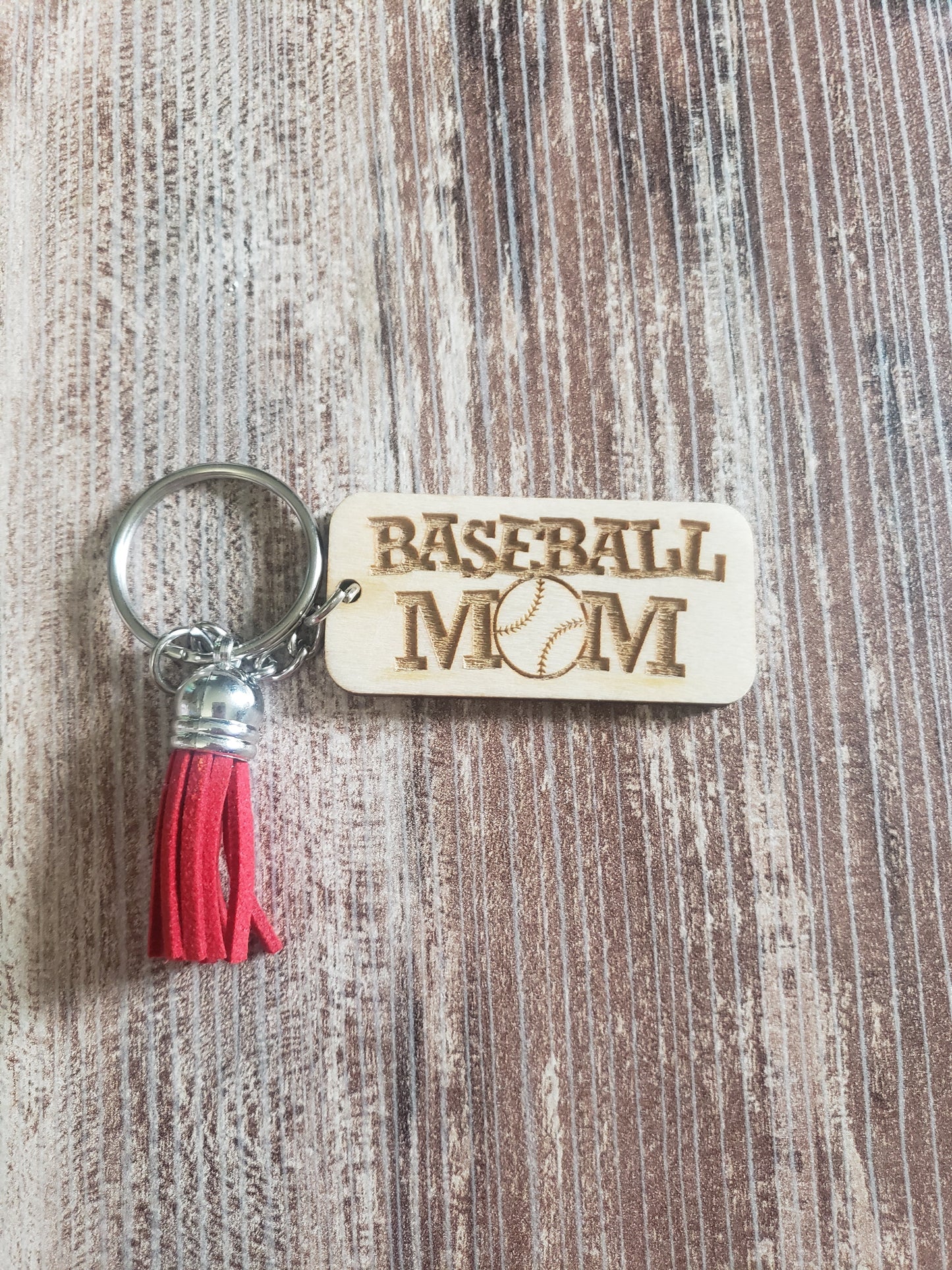 Baseball Mom Keychain