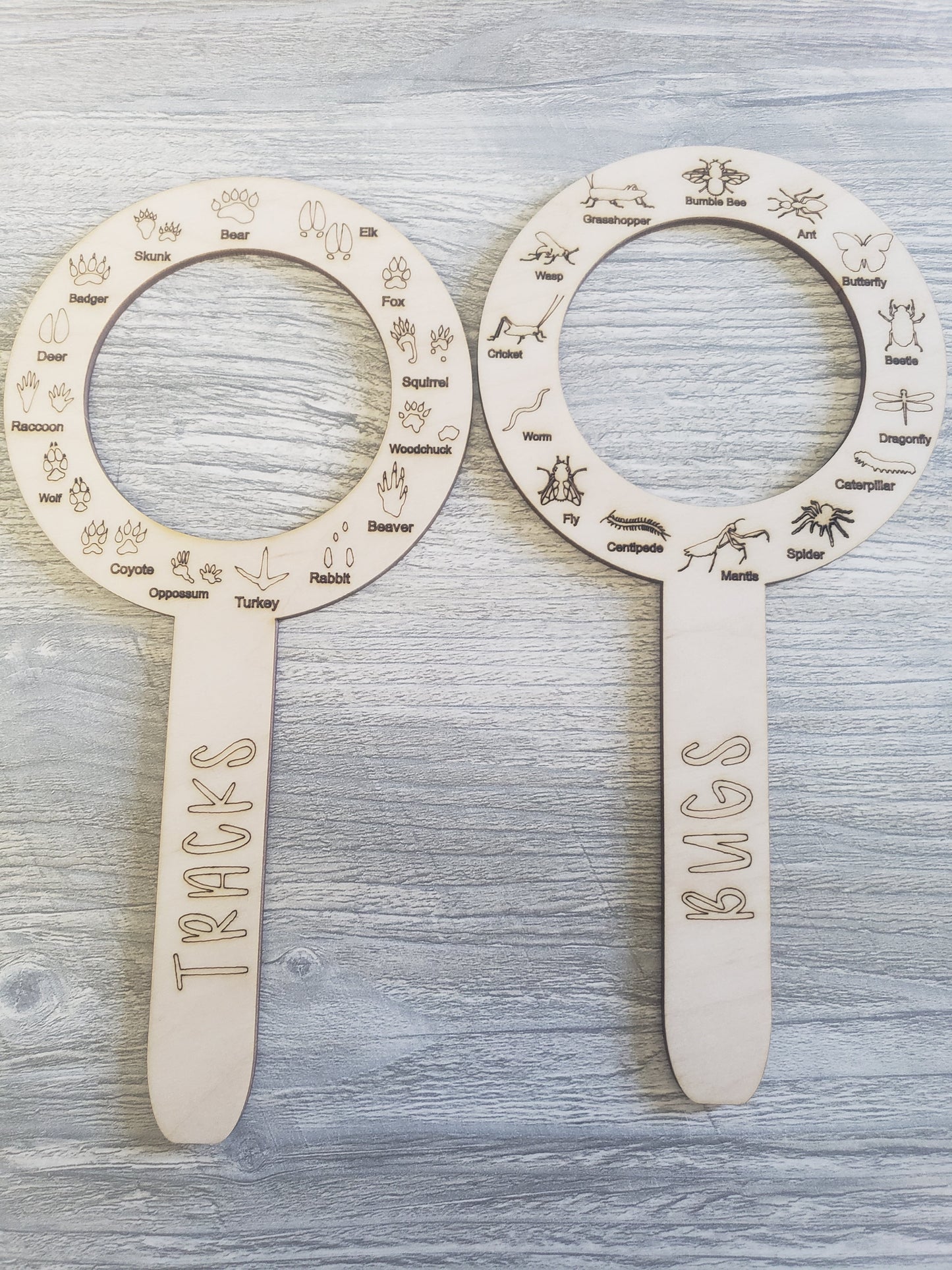 Animals Tracks and Bug Finder Wands