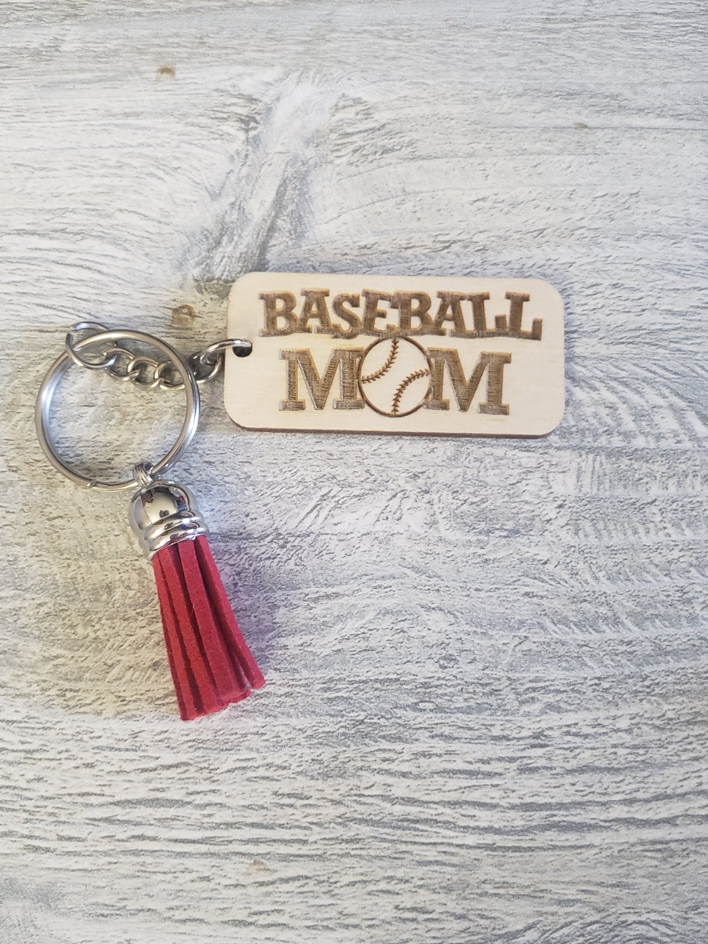 Baseball Mom Keychain