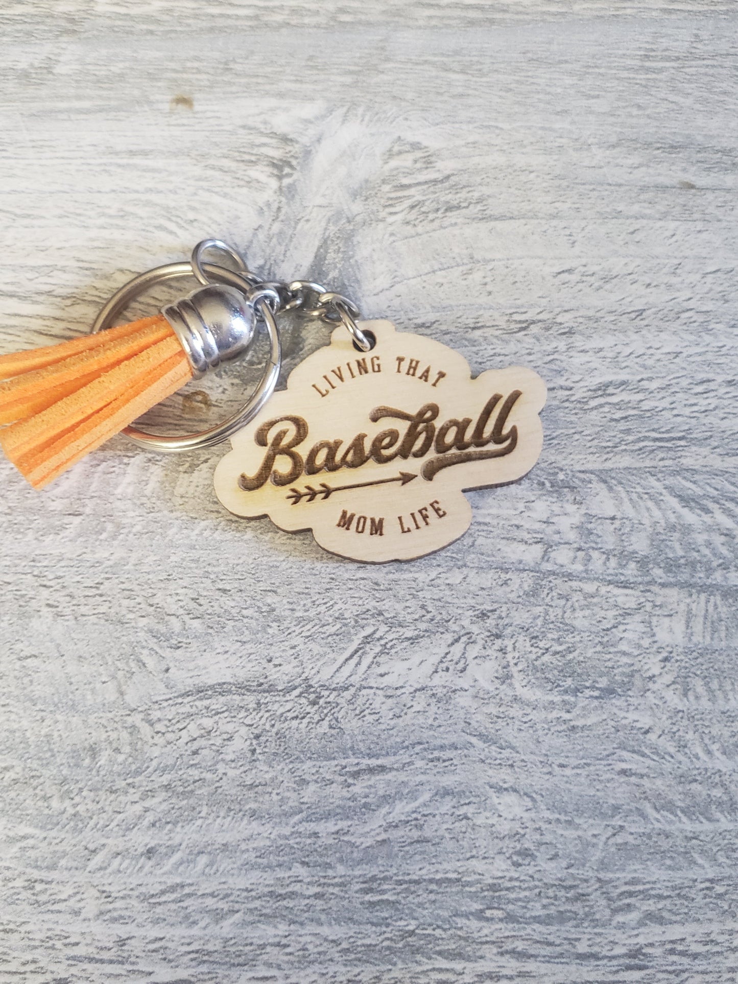 Baseball Mom Keychain