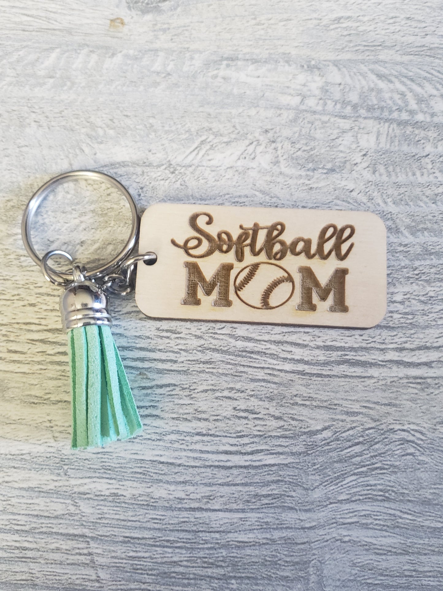 Baseball Mom Keychain