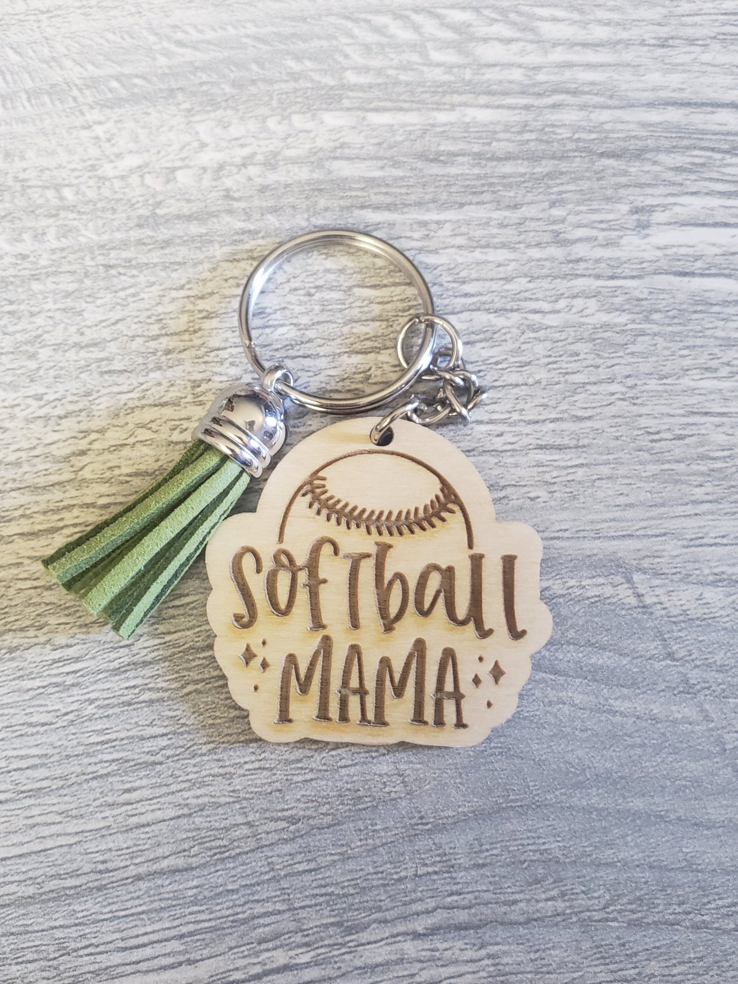 Baseball Mom Keychain