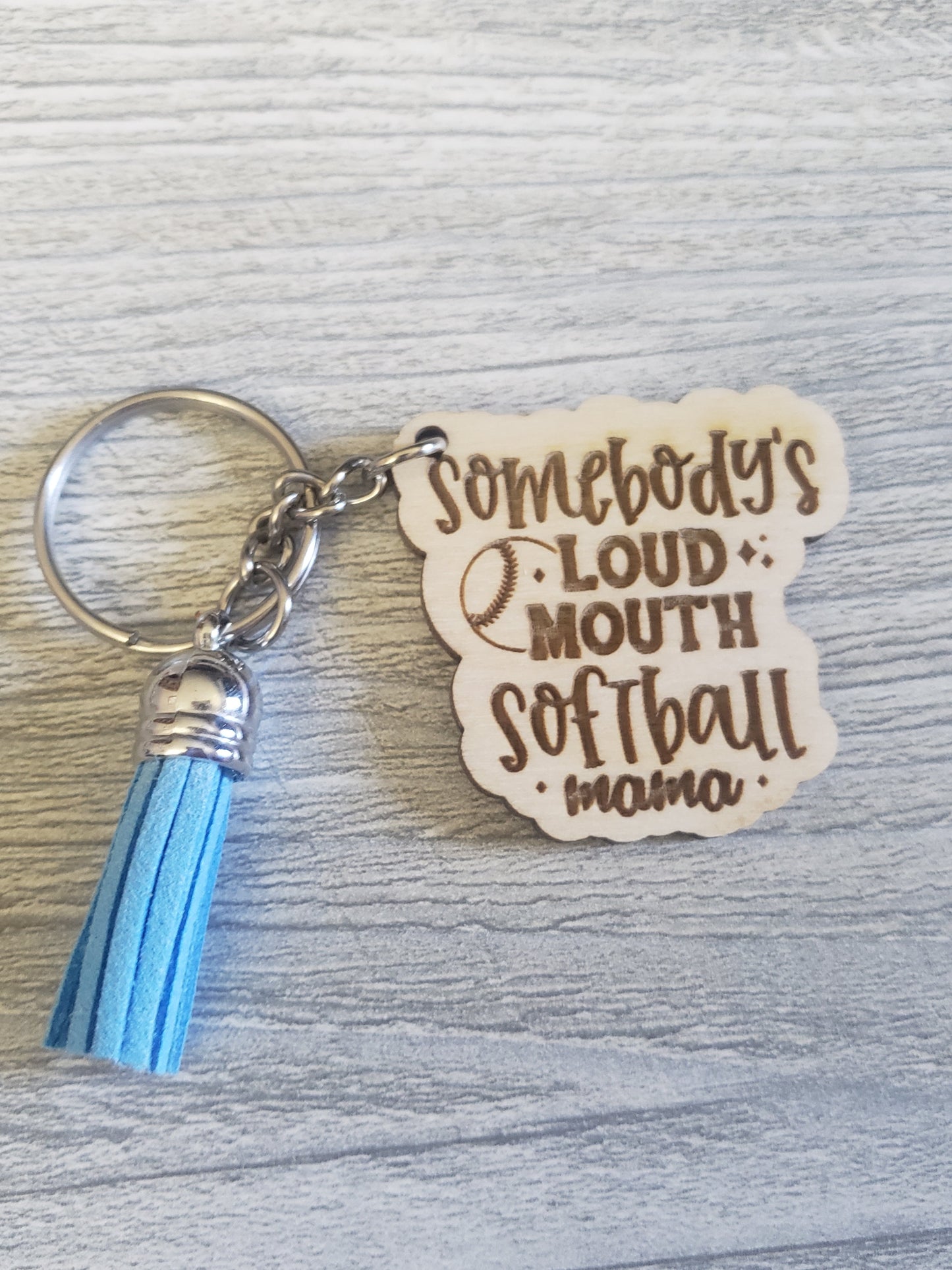 Baseball Mom Keychain