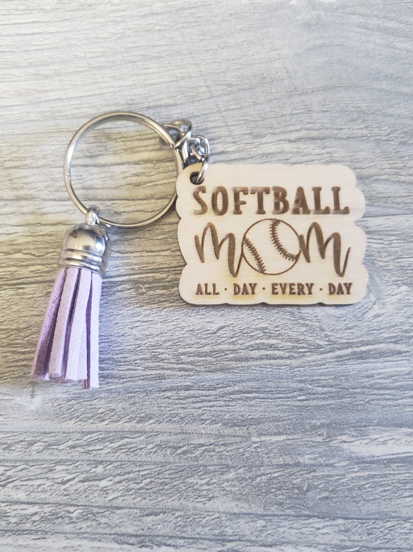 Baseball Mom Keychain