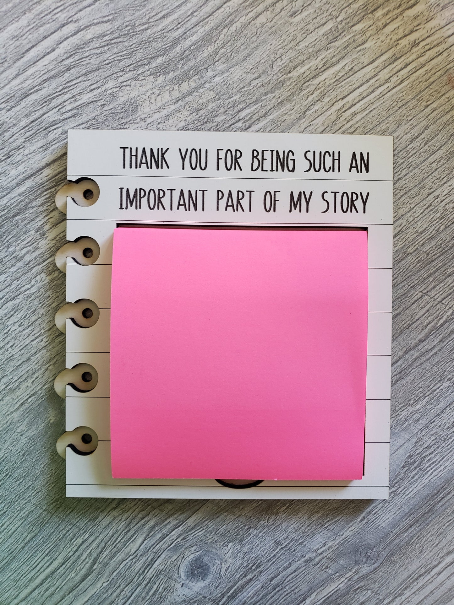 Teacher notepad holders Square or heart sticky note