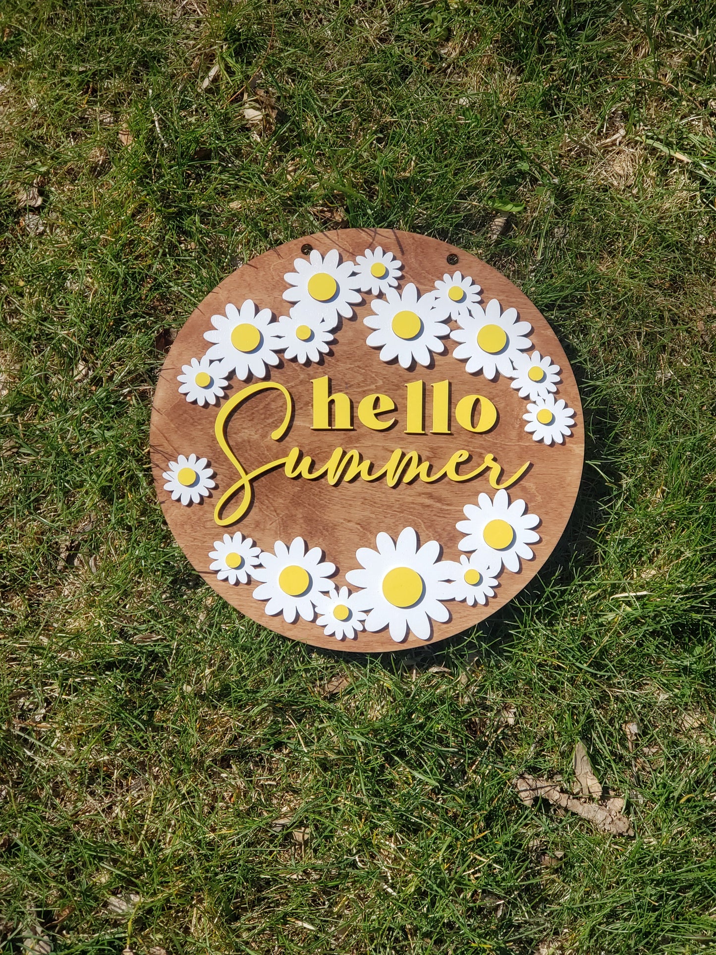Hello Summer Daisy Sign