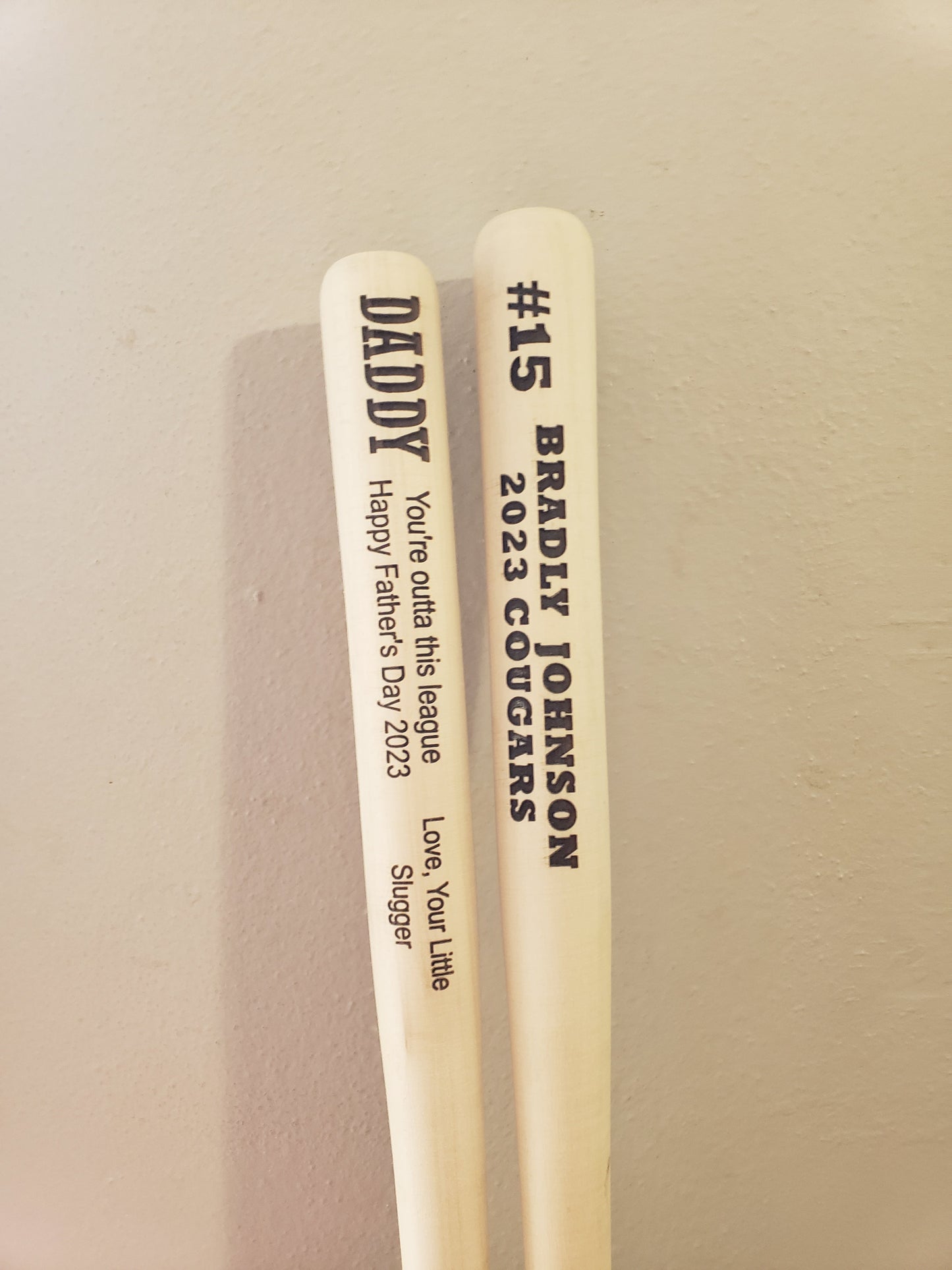 Baseball bat decor Personalized