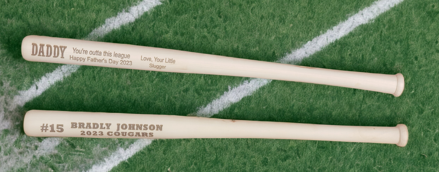 Baseball bat decor Personalized