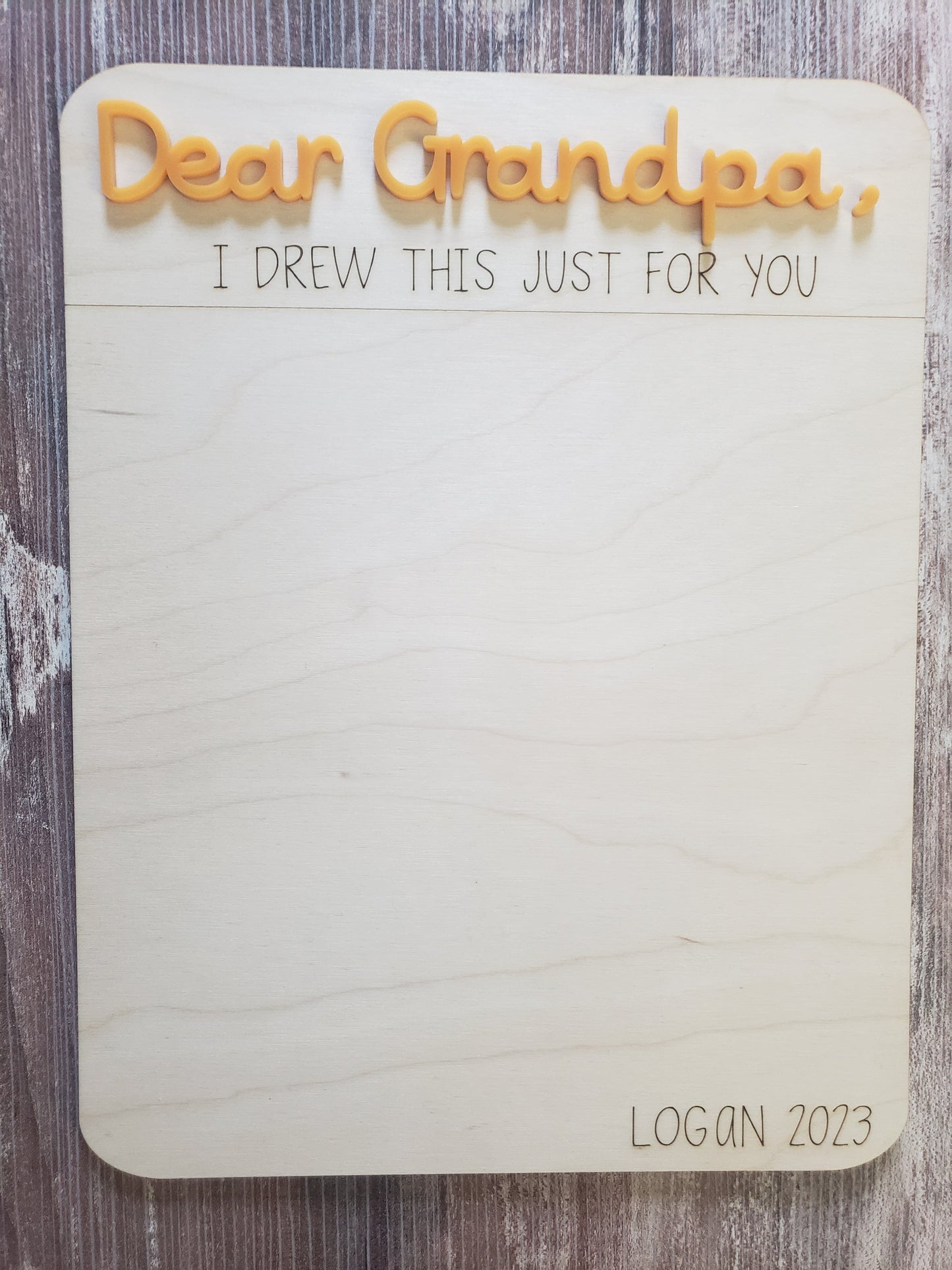 Dear Daddy I drew this just for you Personalized