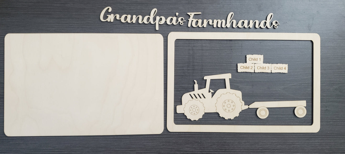 Grandpa's Farmhands Personalized