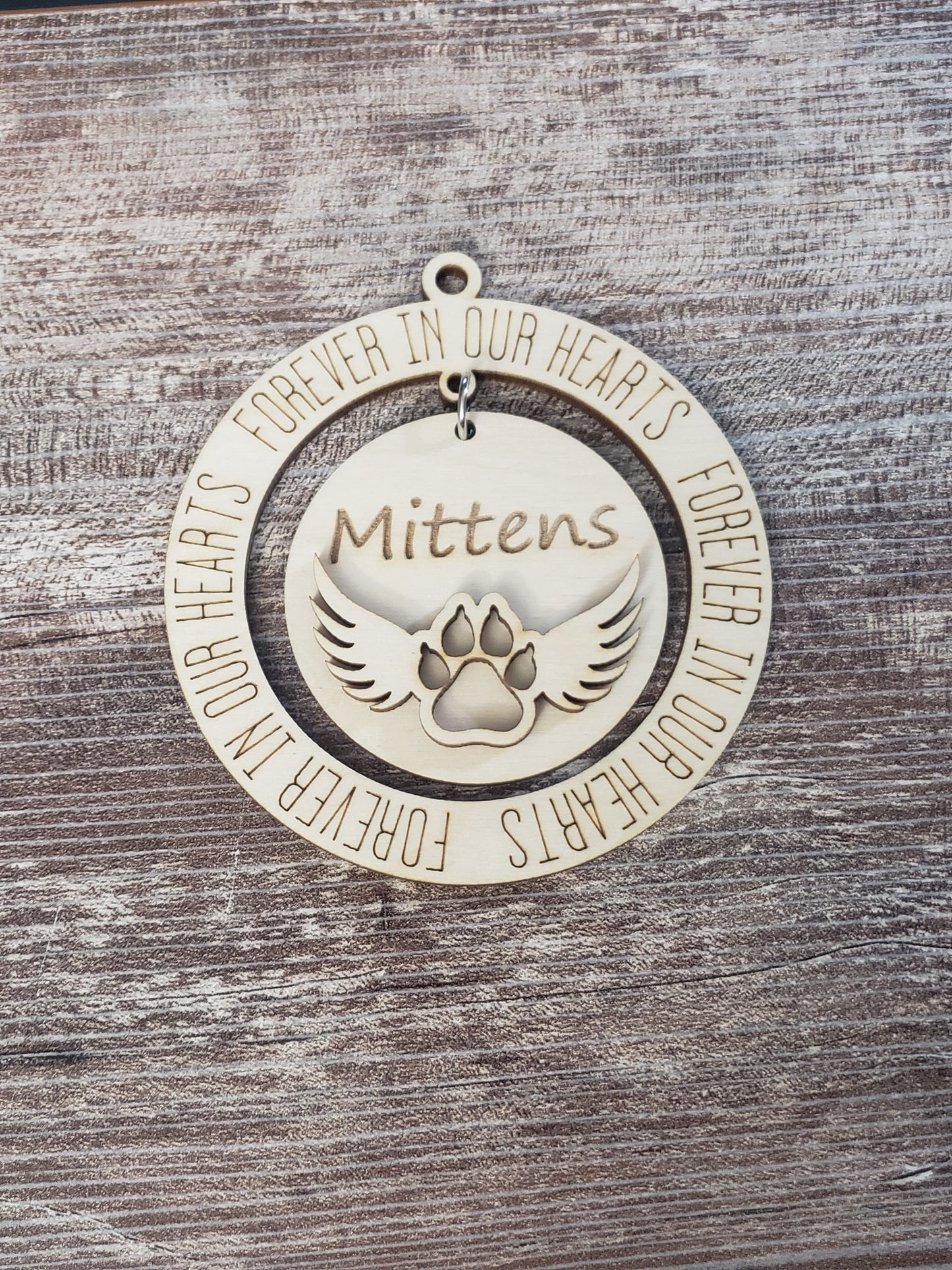 Paw Print Ornaments Personalized