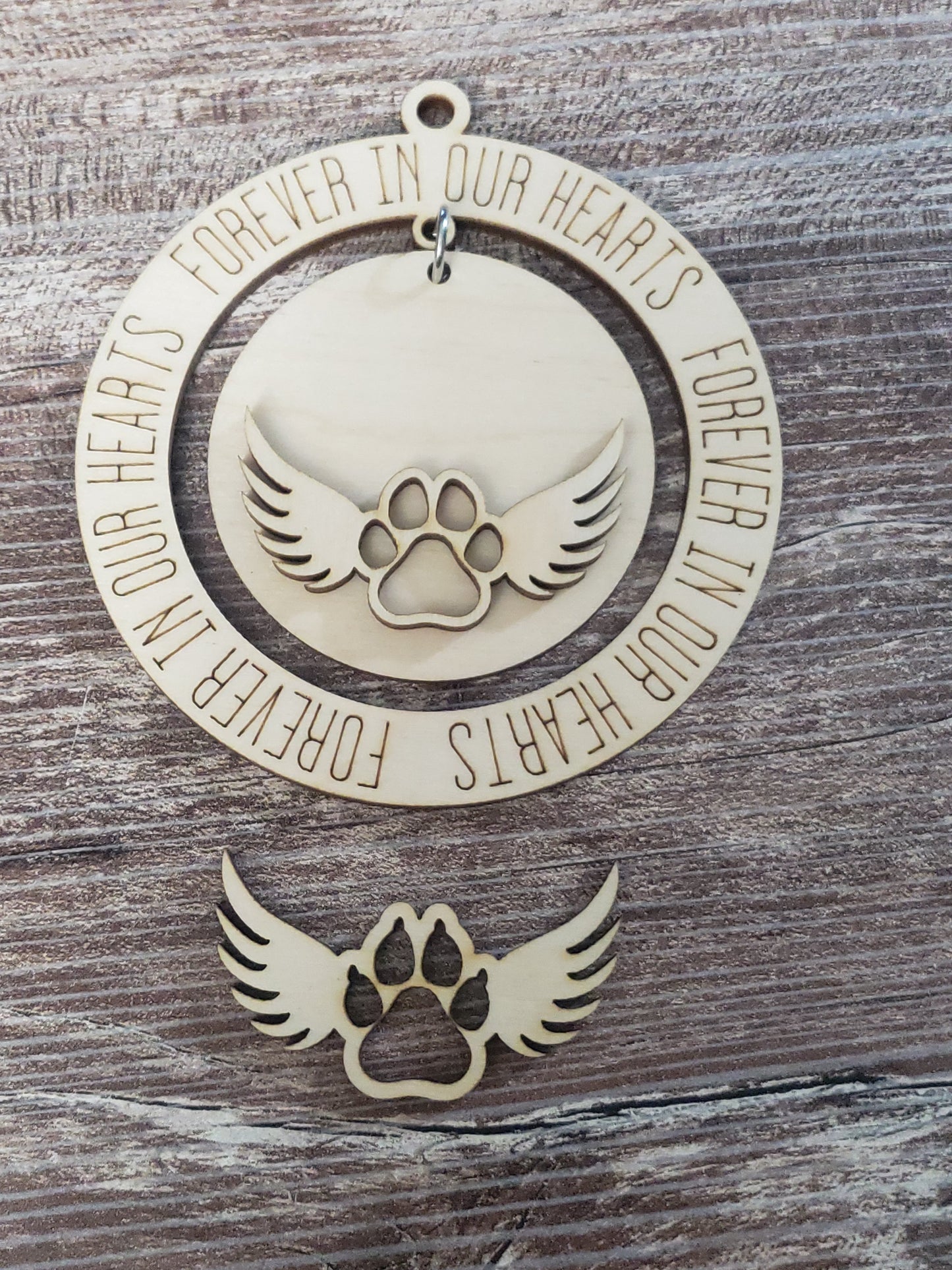 Paw Print Ornaments Personalized
