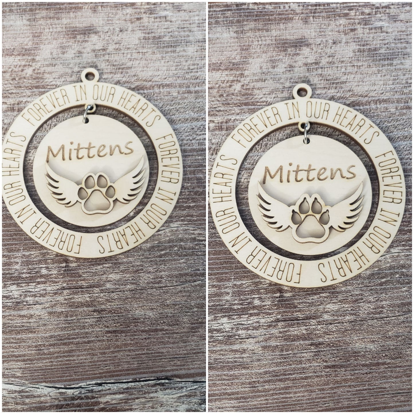 Paw Print Ornaments Personalized