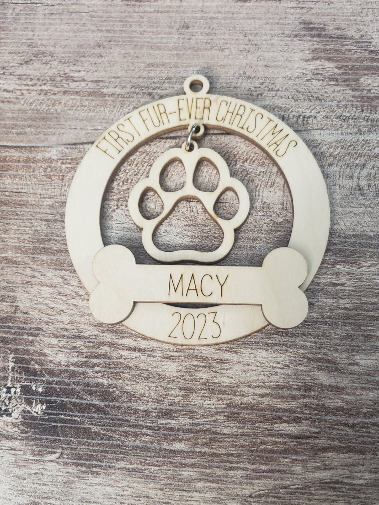 Paw Print Ornaments Personalized