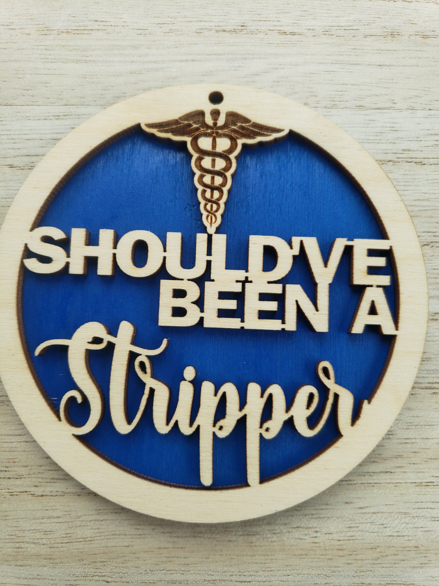 Should've been stripper Christmas Ornaments