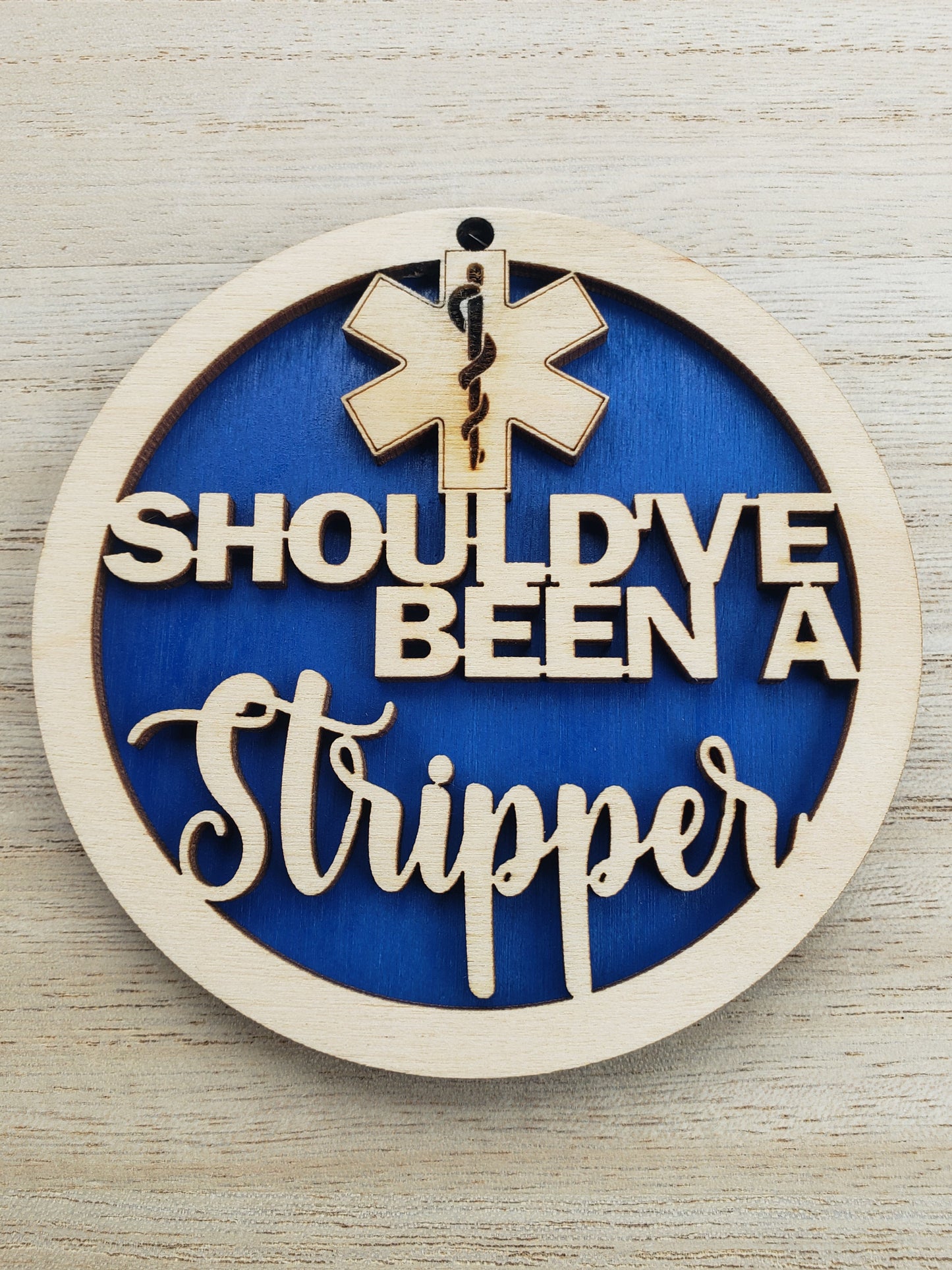 Should've been stripper Christmas Ornaments