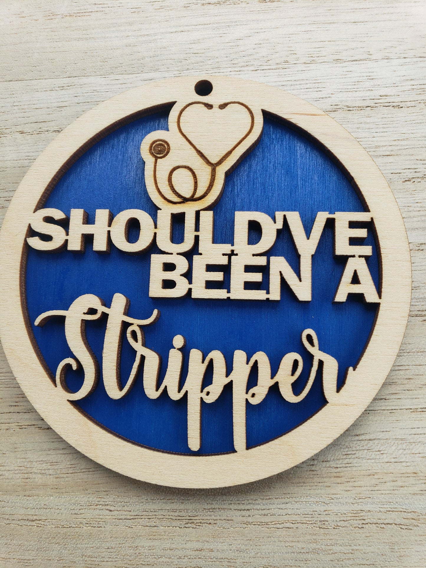 Should've been stripper Christmas Ornaments