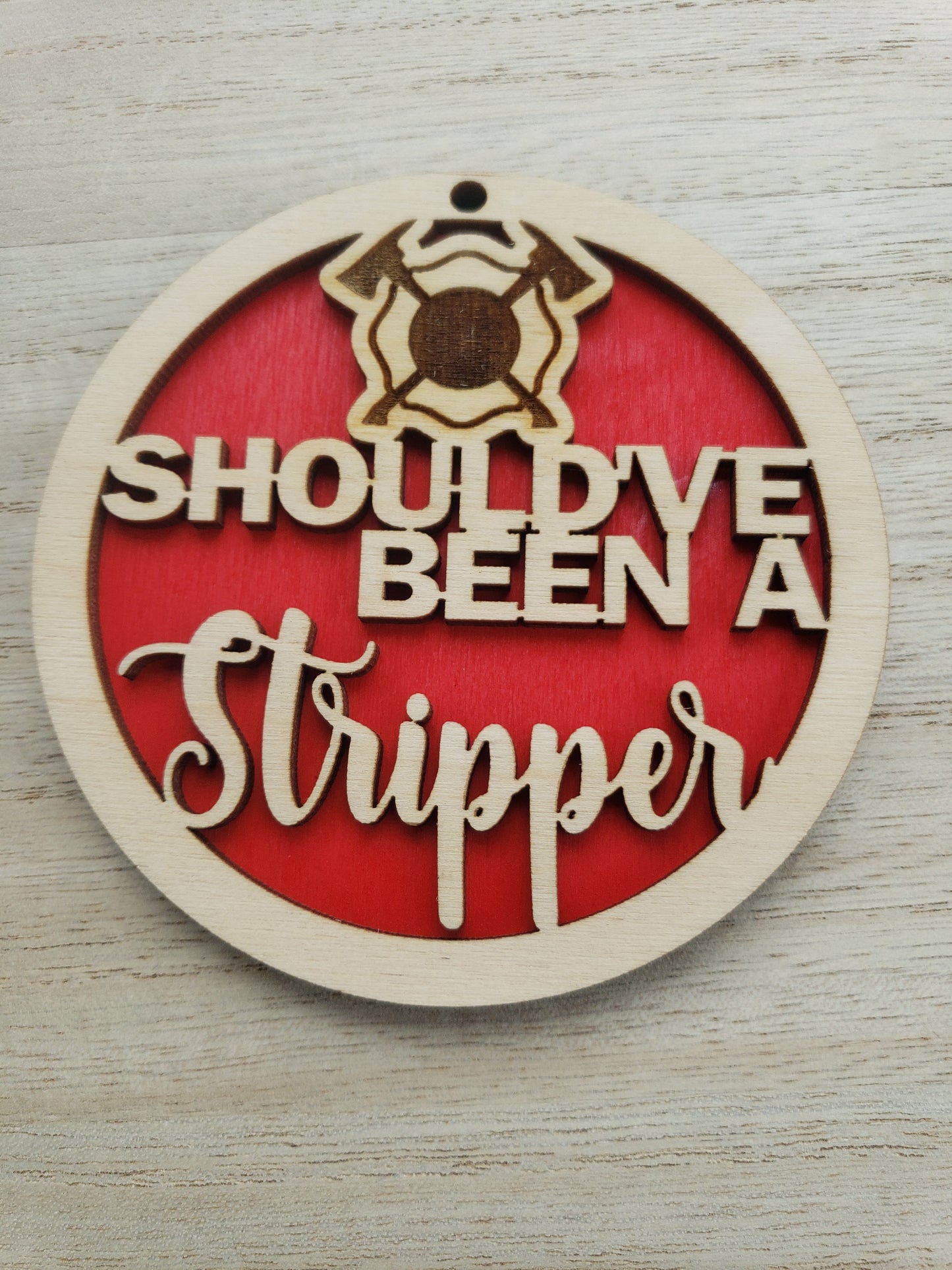 Should've been stripper Christmas Ornaments