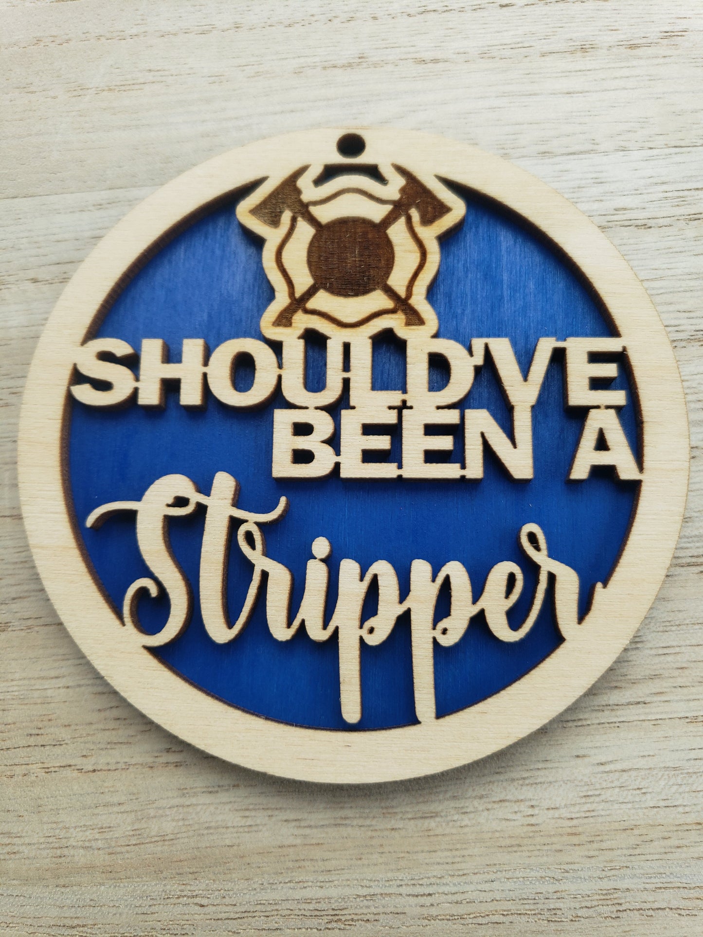 Should've been stripper Christmas Ornaments