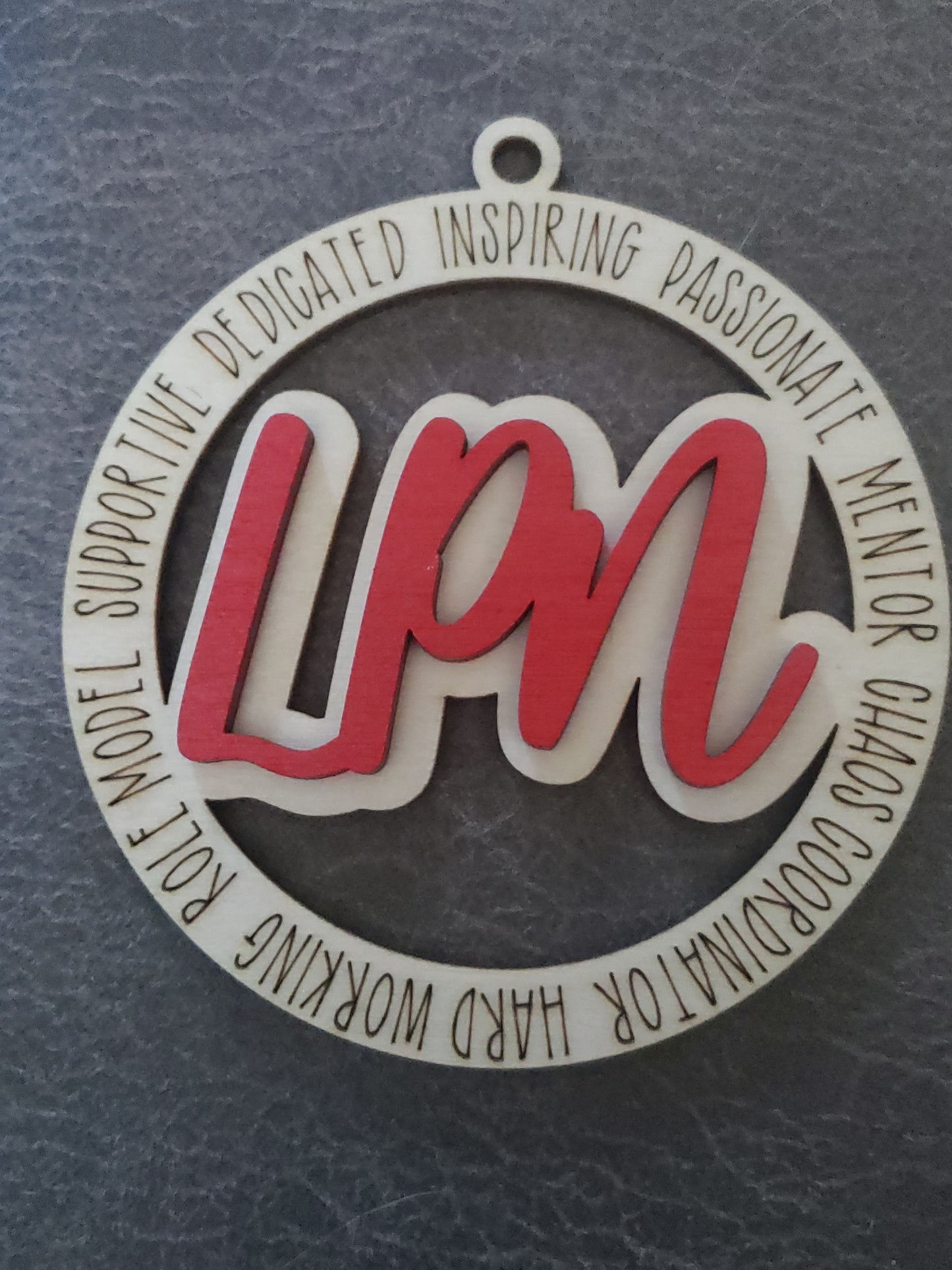 Teacher Bus Driver Principal Para APRN Nurse LPN CNA Childcare Provider Christmas Ornament