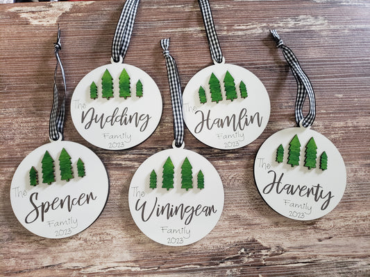 Tree Personalized Christmas Ornaments