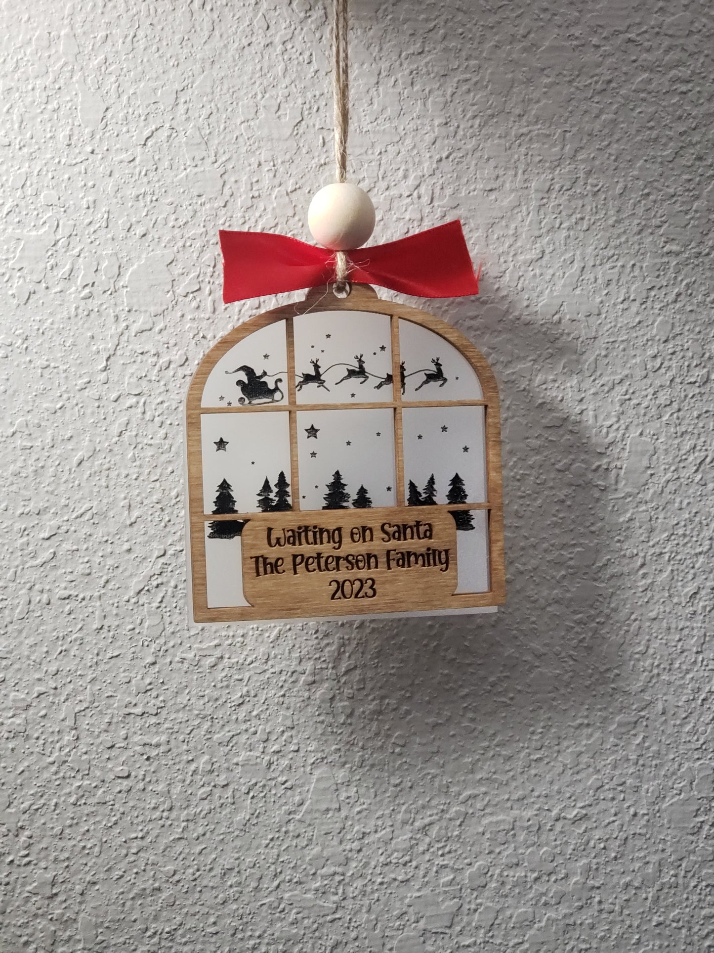 Waiting on Santa Personalized Christmas Ornament