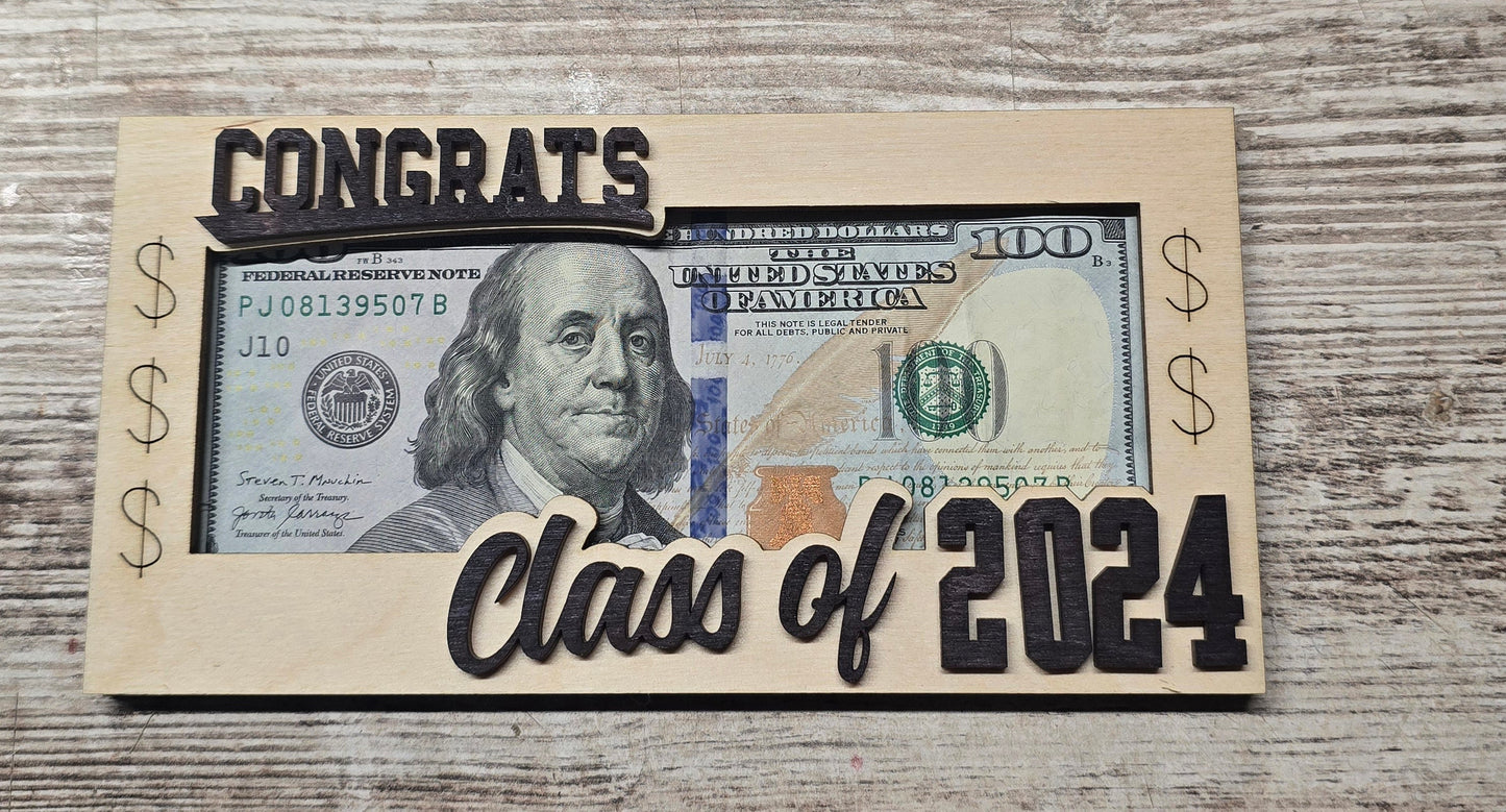 Congrats Class of 2025 money holder