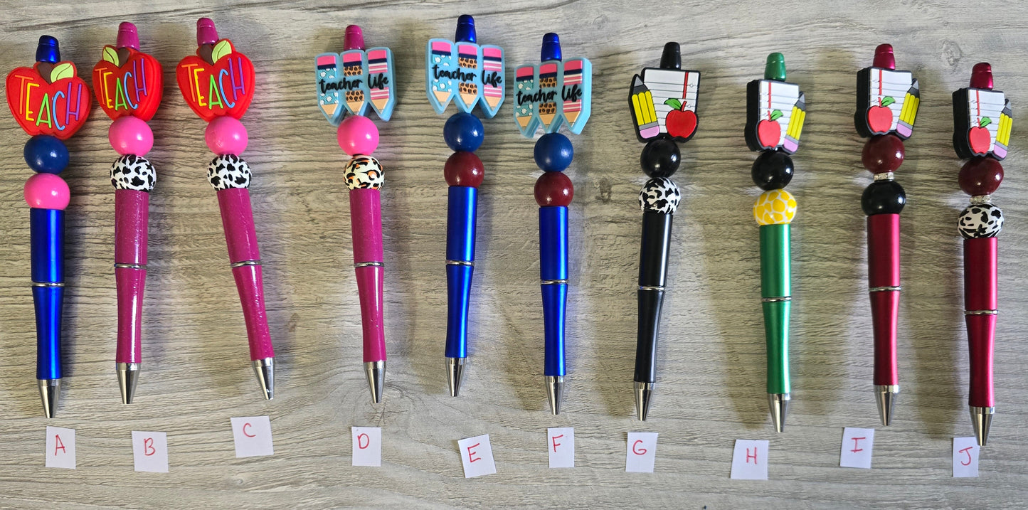 Teacher beaded pens