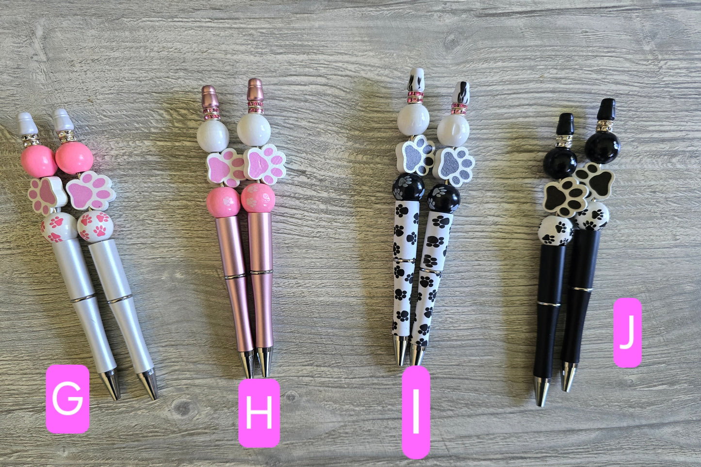 Beaded pens