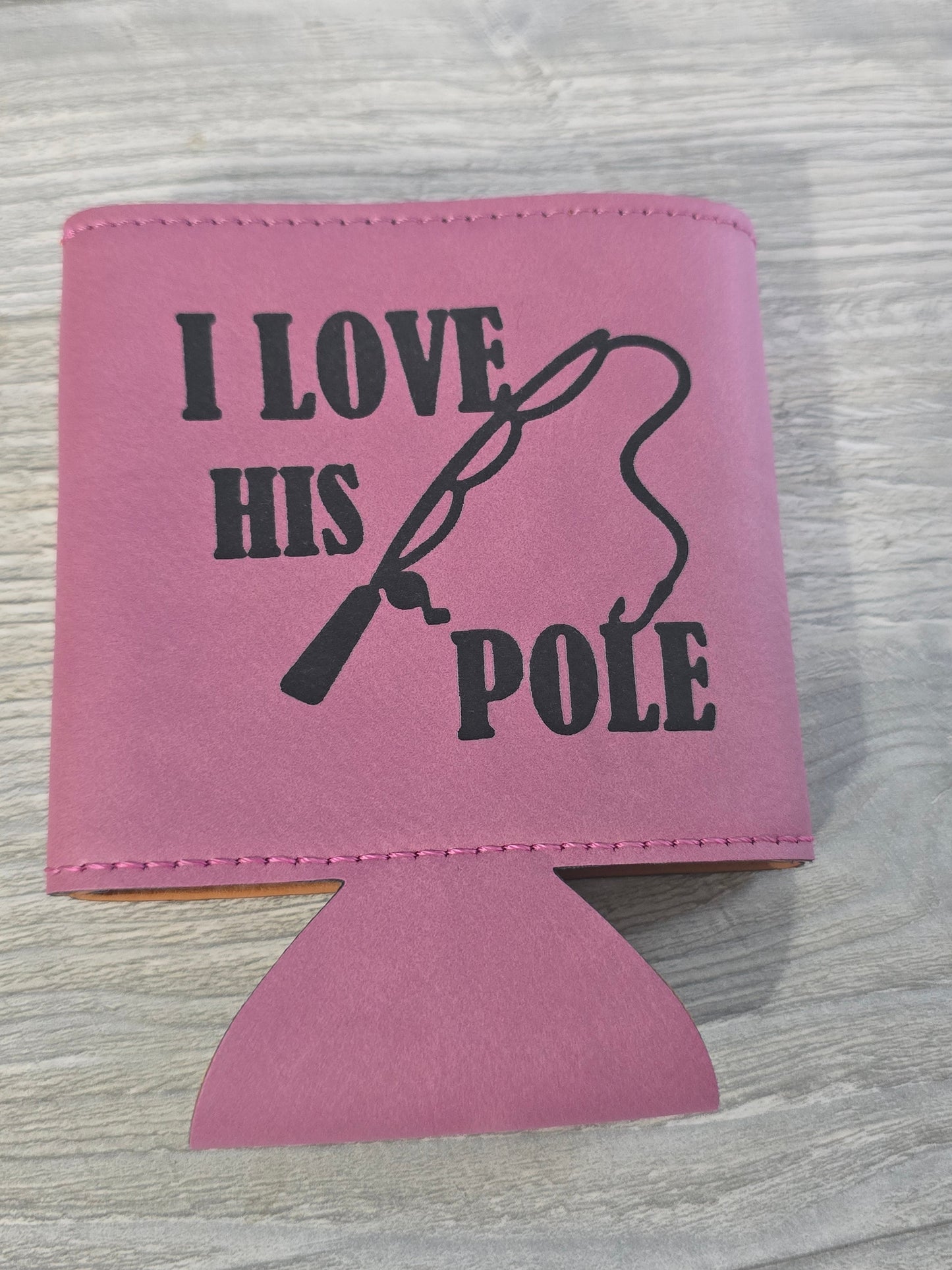 Over Par & Under the influence koozie Trump wanted fishing I love her bobbers I love his pole To have & to hold