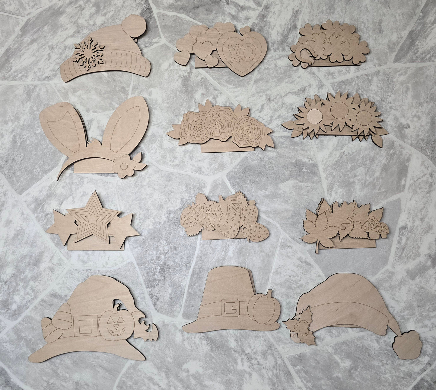 Highland Cow Interchangeable Head Wear Door Hanger DIY