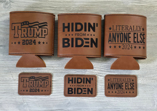 Trump 2024 Koozie and Hat Patch