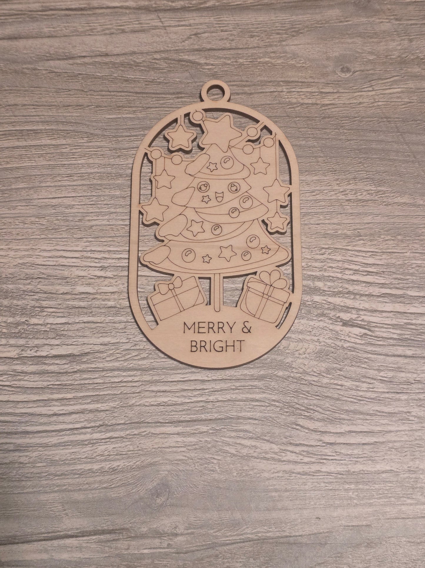 Merry & Bright Christmas Ornaments coloring kits