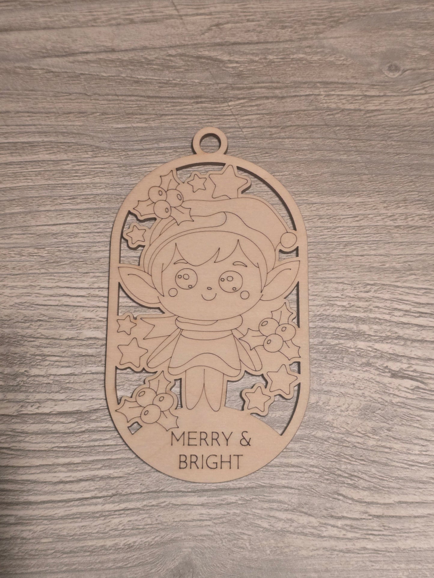 Merry & Bright Christmas Ornaments coloring kits