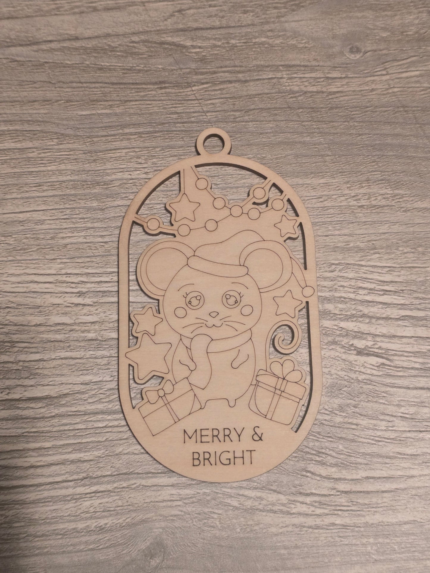 Merry & Bright Christmas Ornaments coloring kits