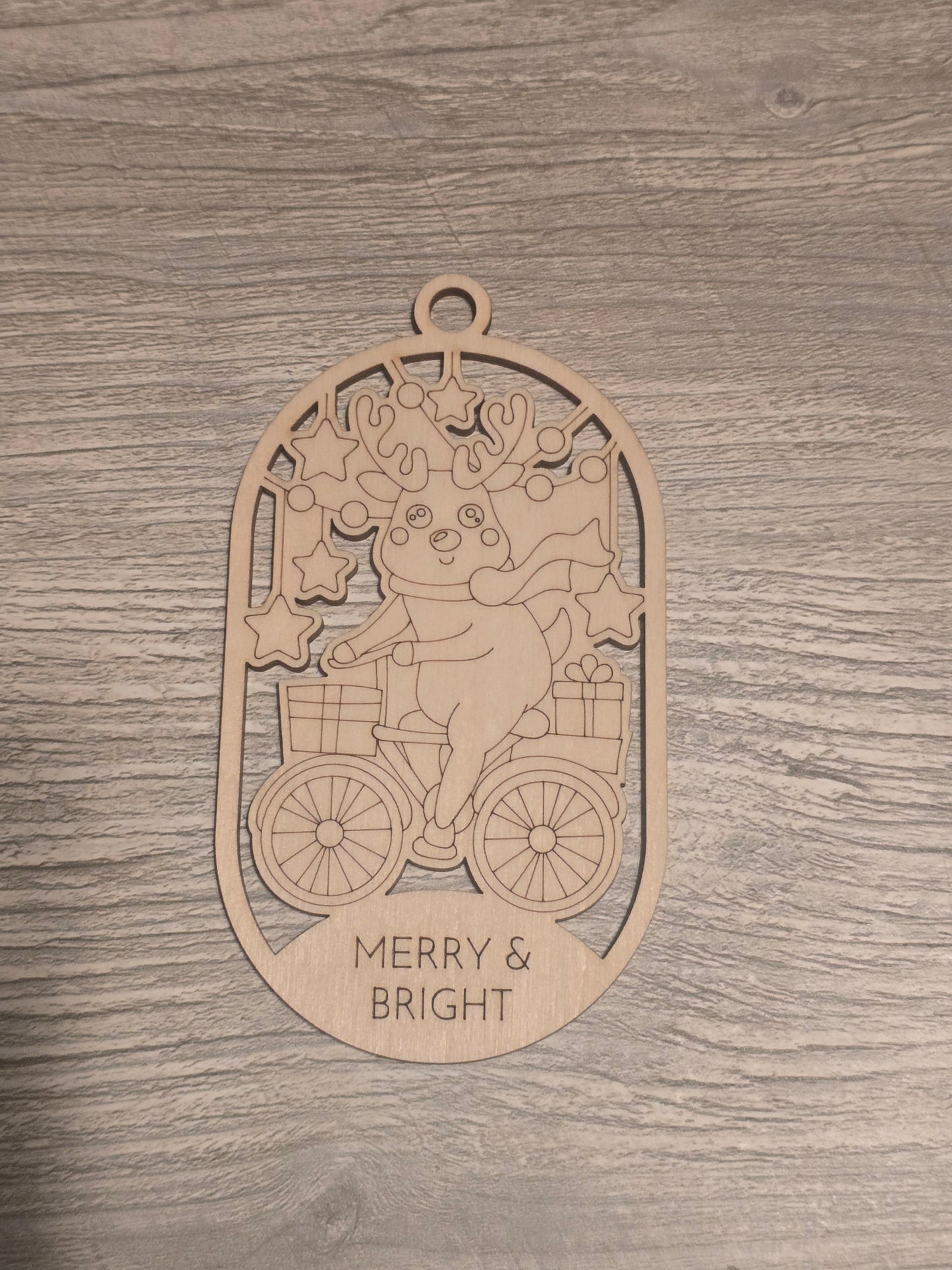 Merry & Bright Christmas Ornaments coloring kits