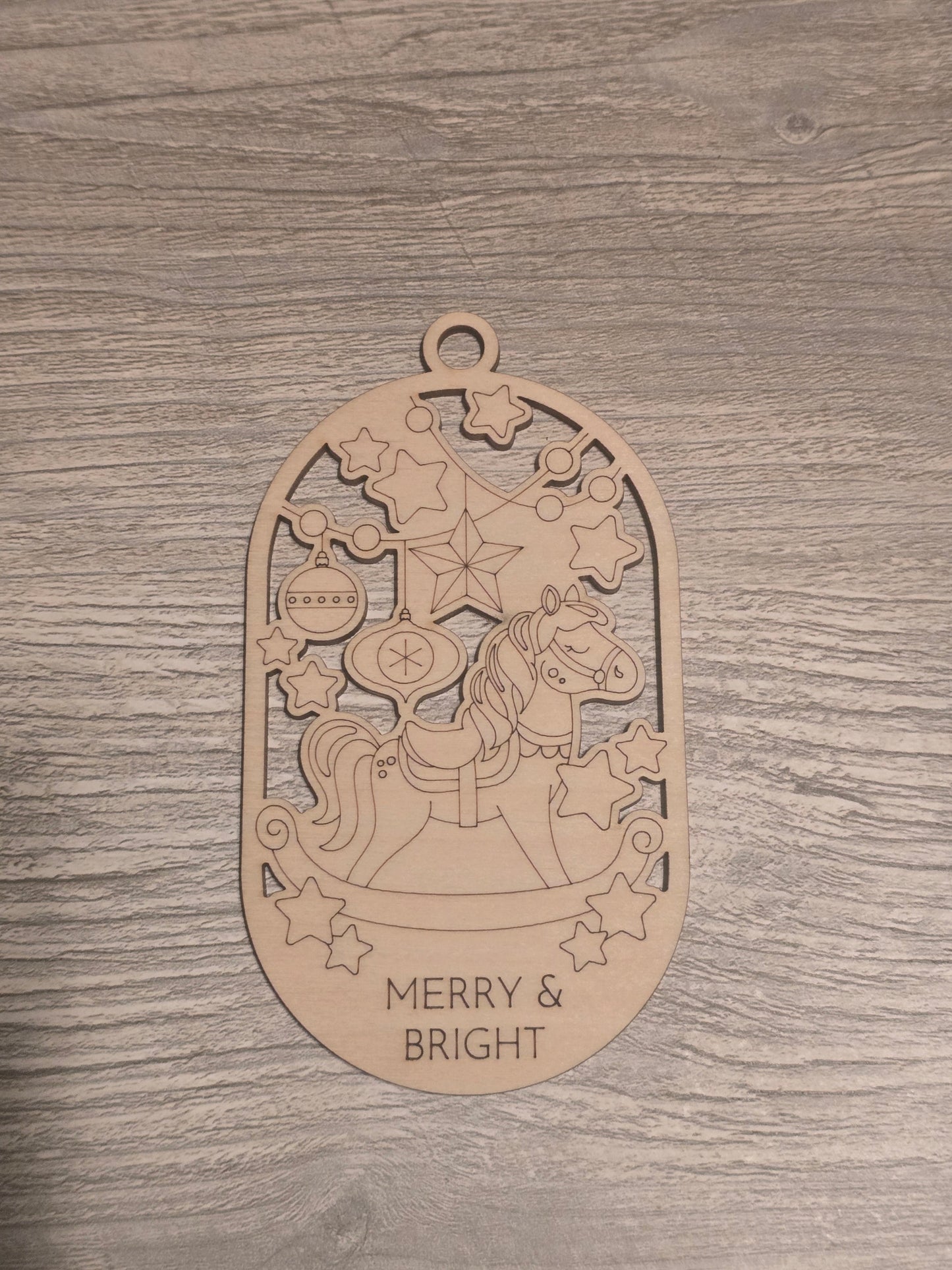 Merry & Bright Christmas Ornaments coloring kits