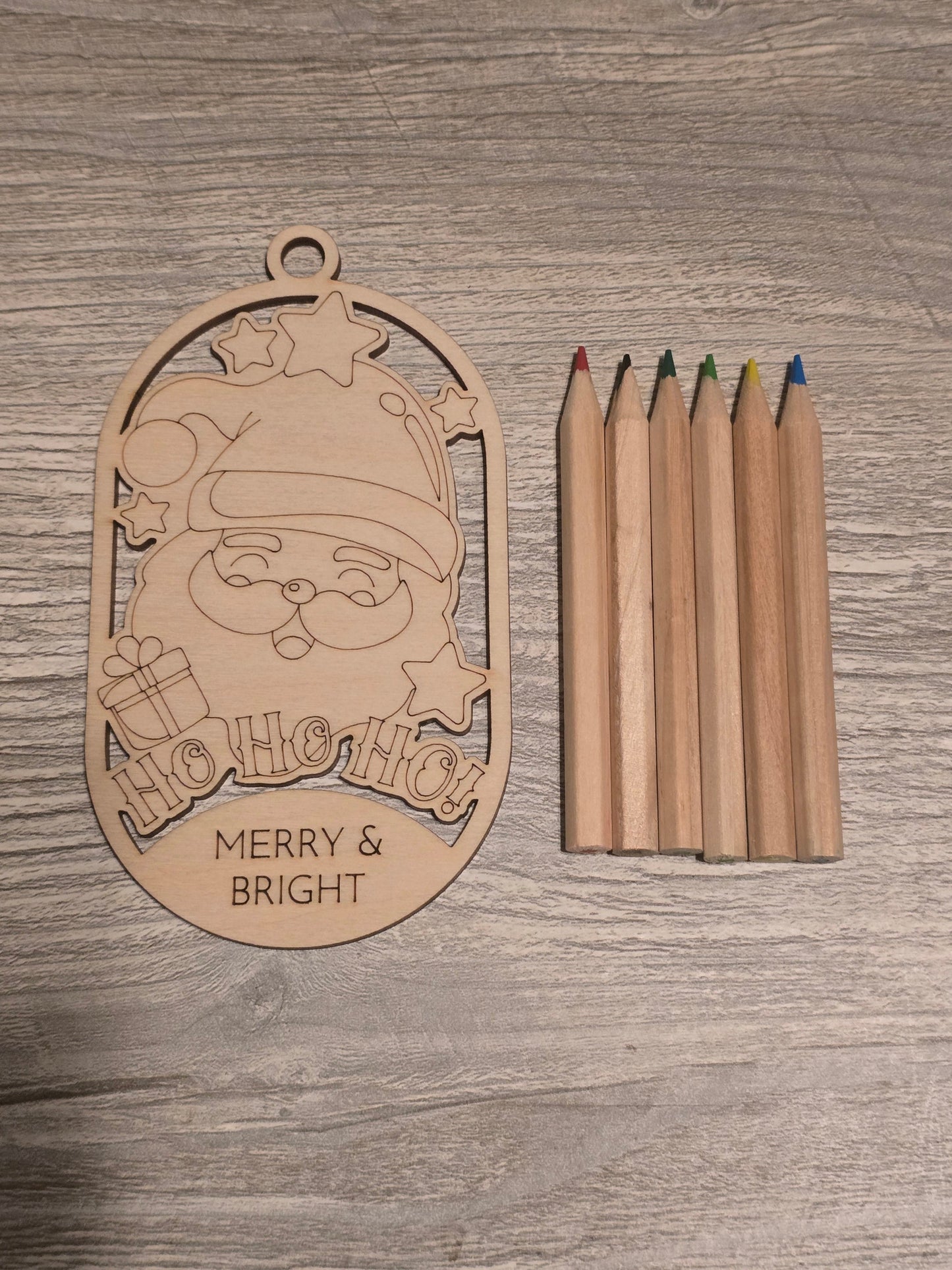Merry & Bright Christmas Ornaments coloring kits
