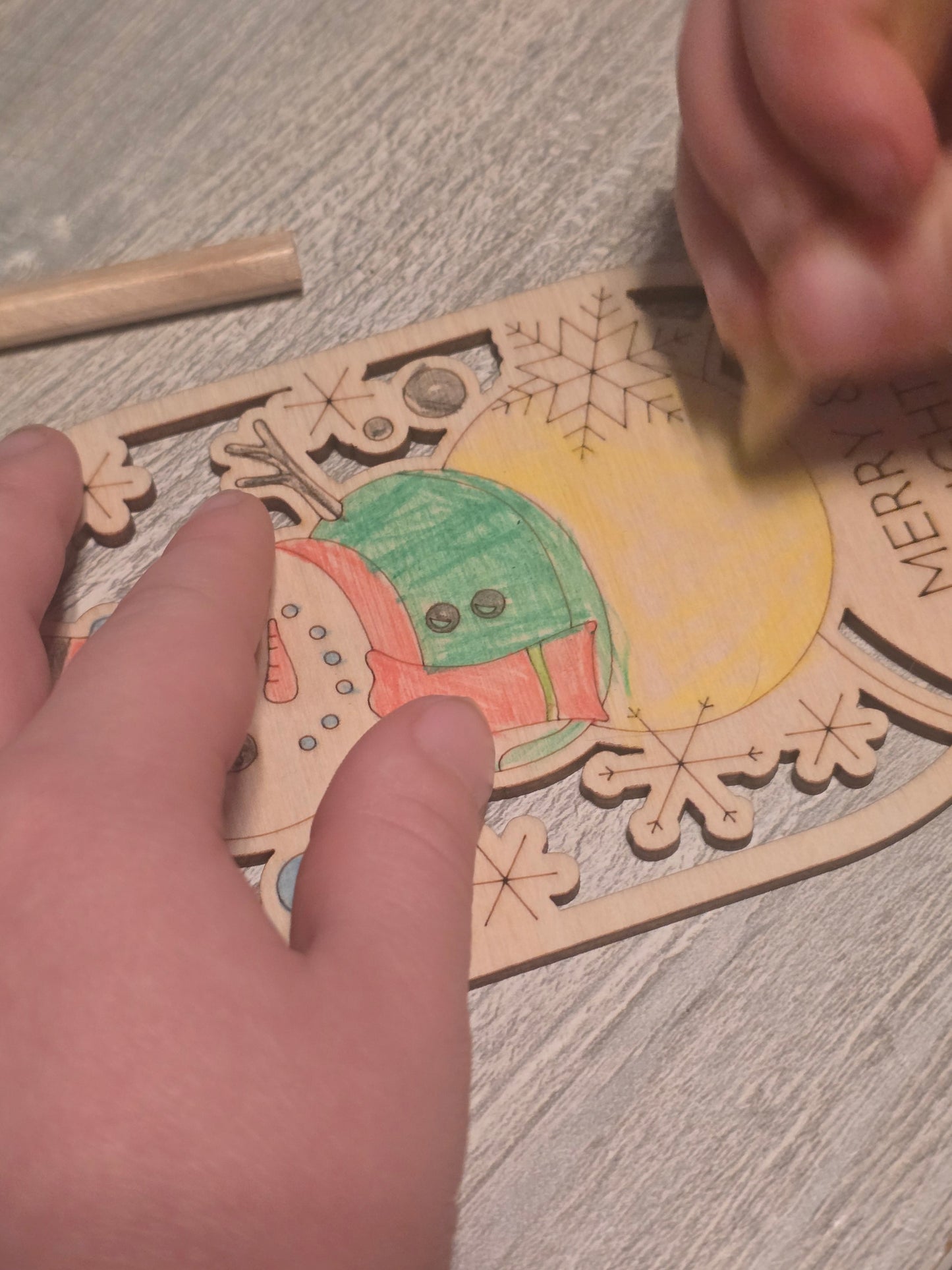 Merry & Bright Christmas Ornaments coloring kits