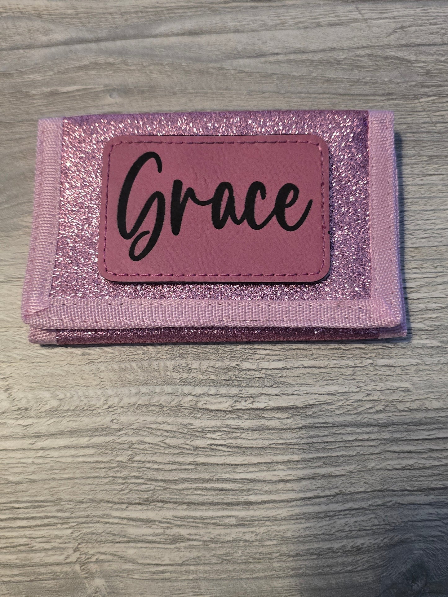 Girls glitter wallets Personalized