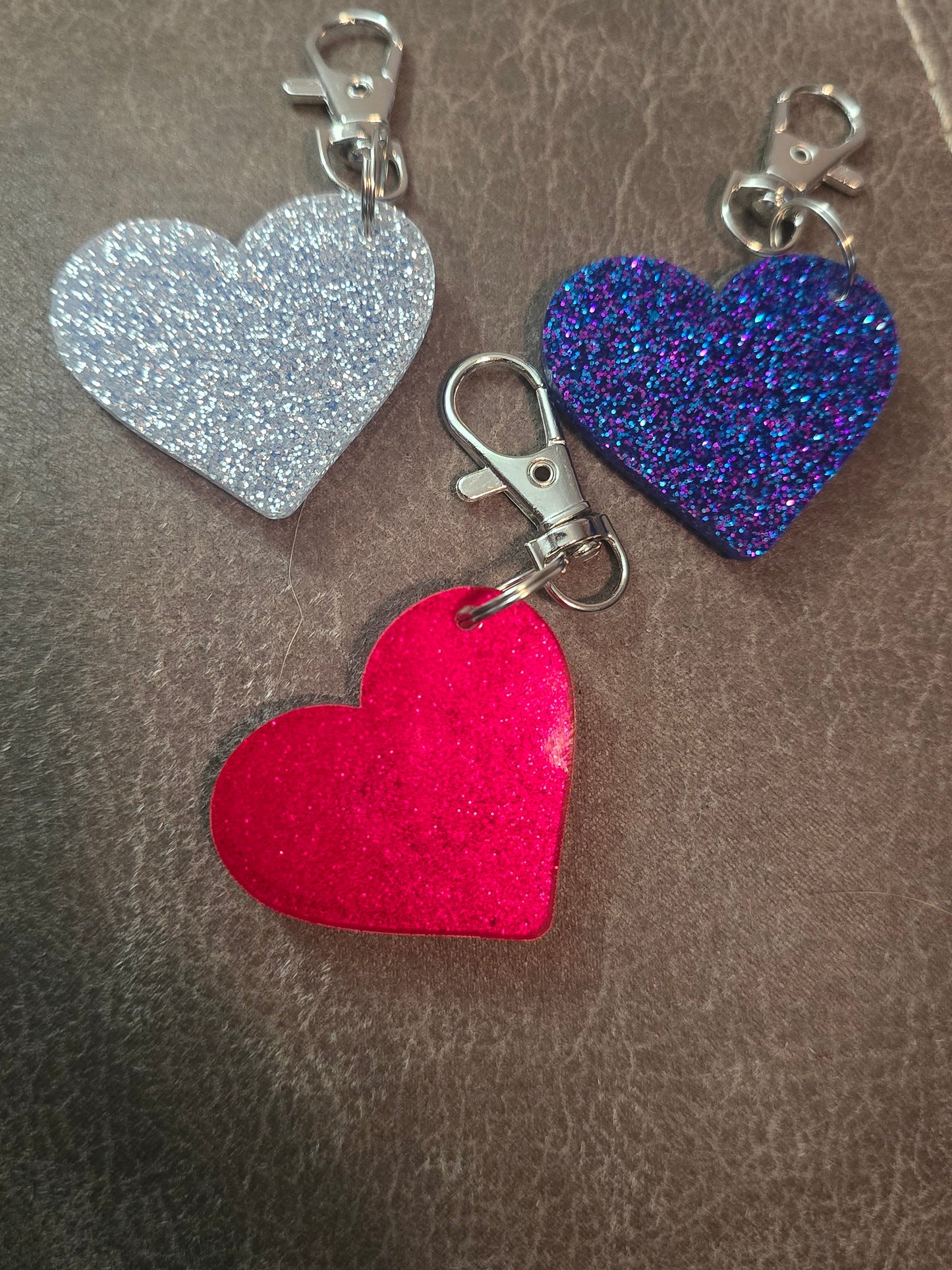 Valentines acrylic keychains Personalized for initials only