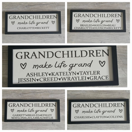Grandchildren make life grand personalized