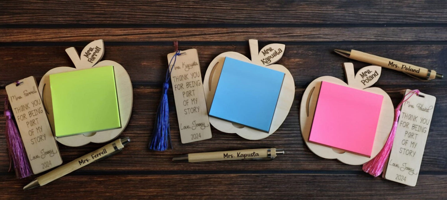 NEW with Lanyard Teacher bundle deal 1 name for all. Include Teacher's name and child's name for personalized items