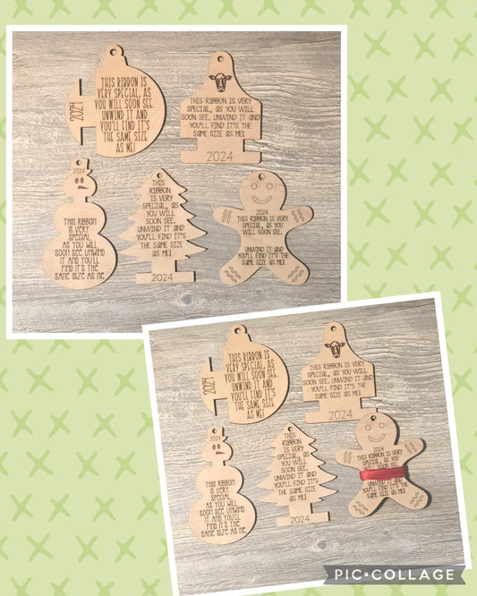 2024 Height Christmas Ornaments Multiple shapes