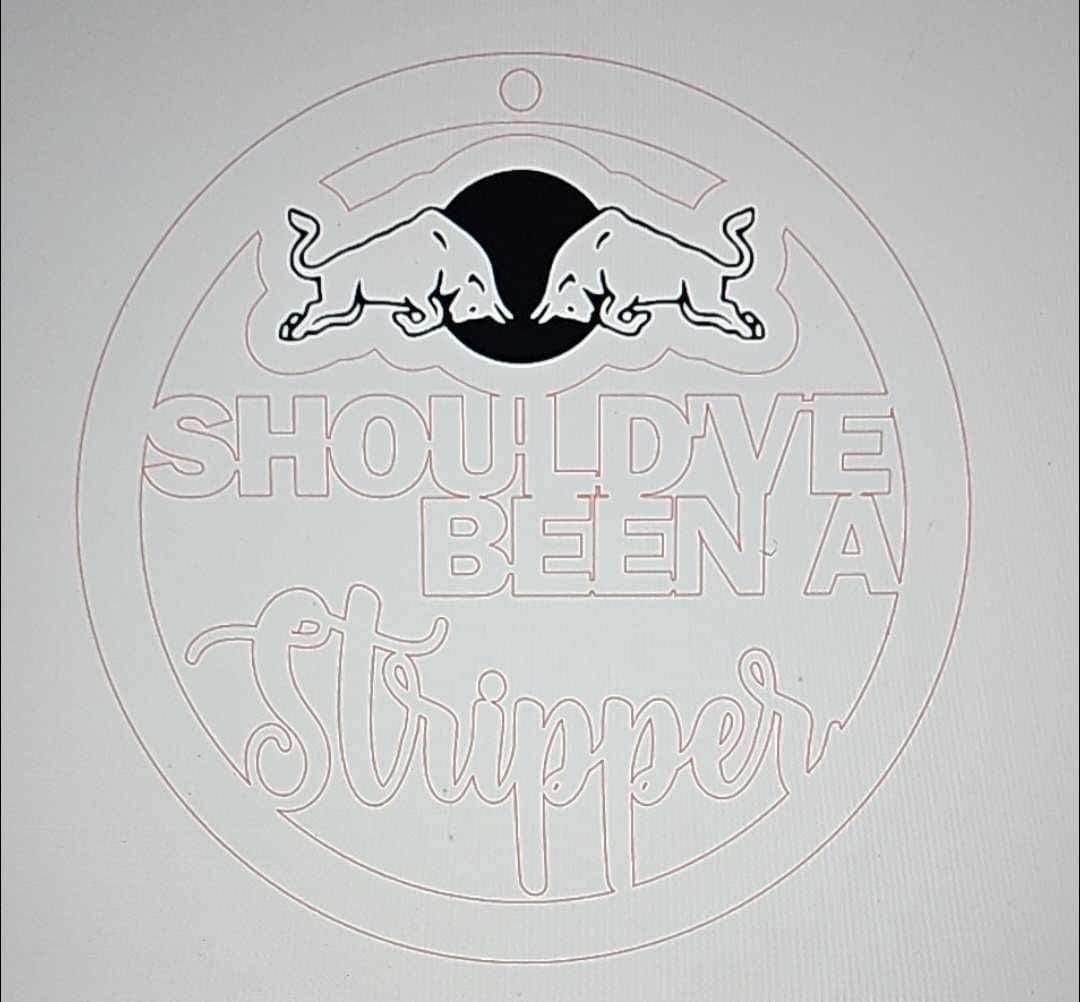 Should've been stripper Christmas Ornaments