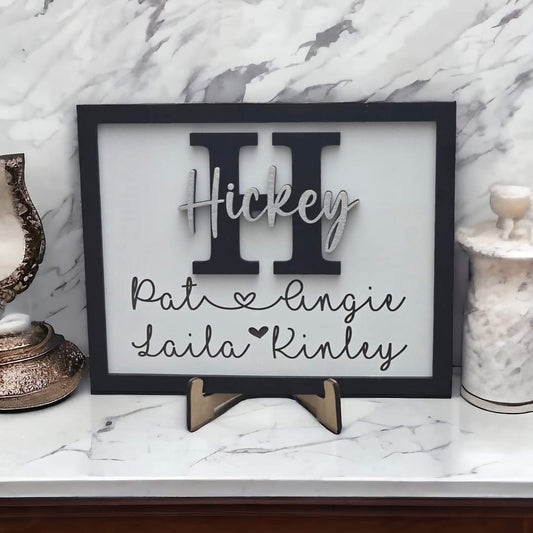 Family Name Sign Personalized